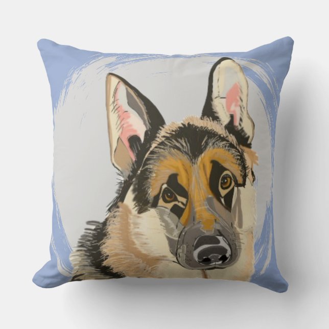 German Shepherd  Cushion (Front)