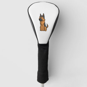 German Shepherd Cute Cartoon Golf Head Cover