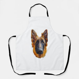 German Shepherd Cute Puppy Dog Apron