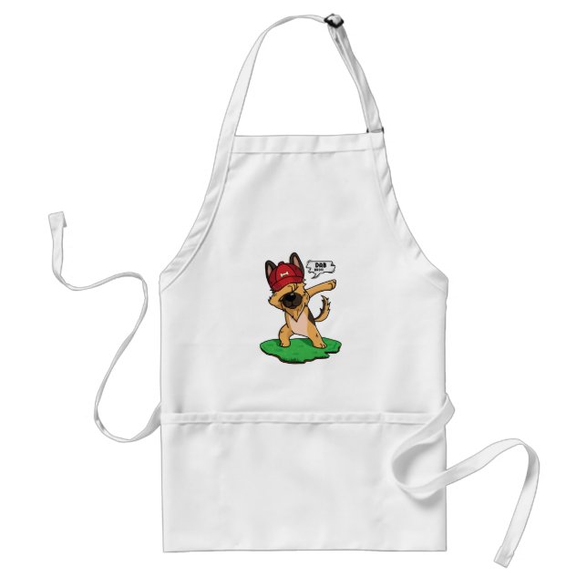 German Shepherd Dabbing Standard Apron (Front)