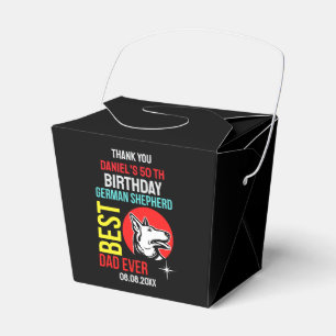 German Shepherd Dad, Dog Dad Birthday Favour Box