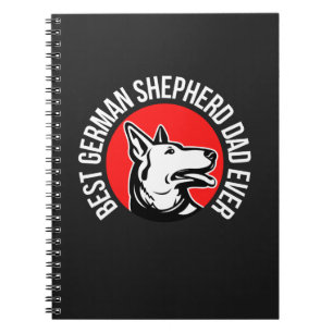 German Shepherd Dad, Dog Dad Notebook