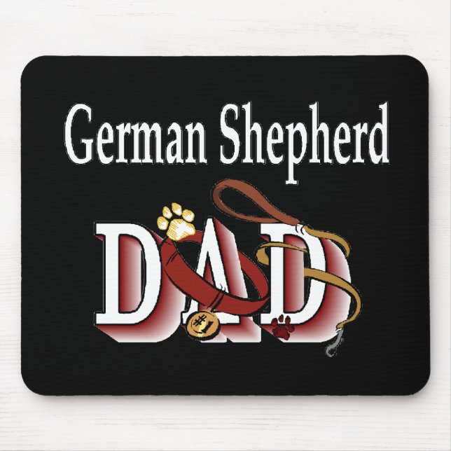German Shepherd Dad Gifts Mouse Pad (Front)