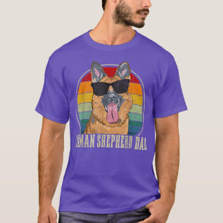 German Shepherd Dad Retro Sunglasses 4th Of July F T-Shirt