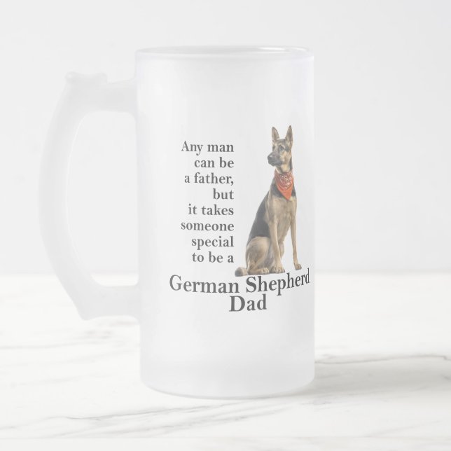 German Shepherd Dad Stein (Left)