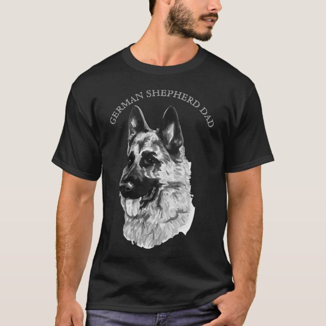 German Shepherd Dad T-Shirt (Front)