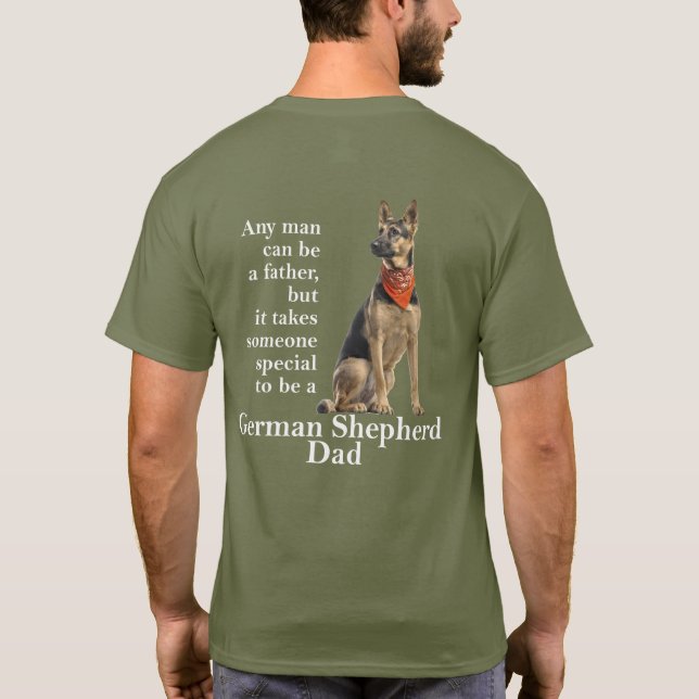 German Shepherd Dad T-Shirt (Back)