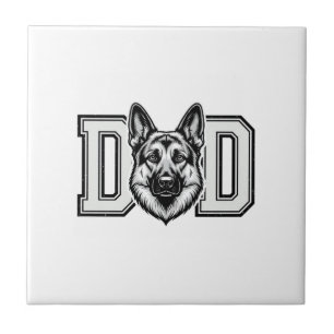 German Shepherd Dad Vintage Vector Shirt Design_1 Tile