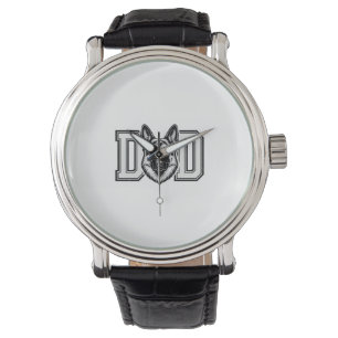 German Shepherd Dad Vintage Vector Shirt Design_1 Watch