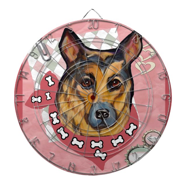 GERMAN SHEPHERD DARTBOARD (Front)