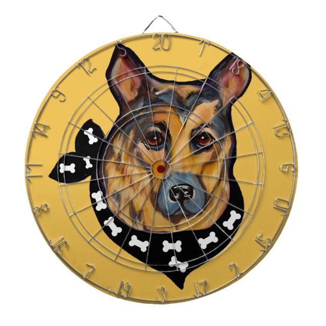 GERMAN SHEPHERD DARTBOARD (Front)