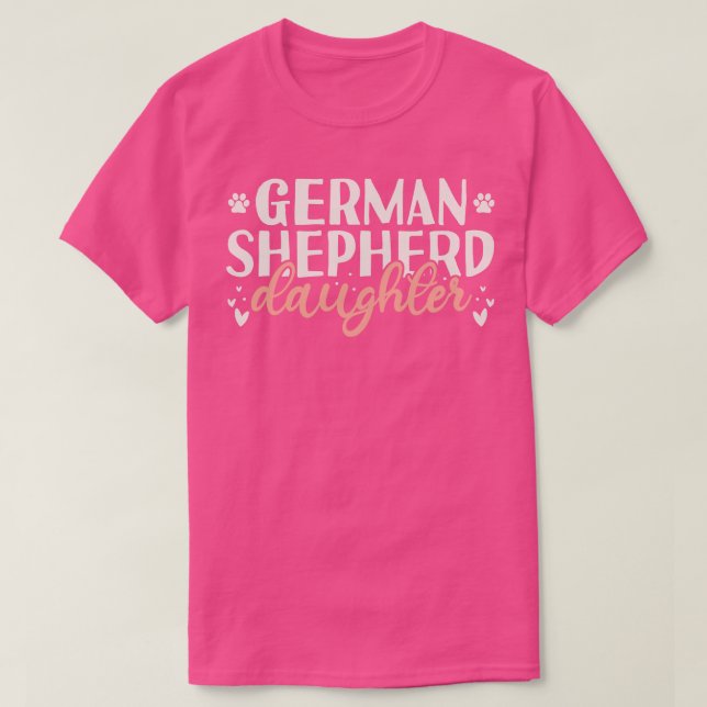 German Shepherd Daughter Gift T-Shirt (Design Front)