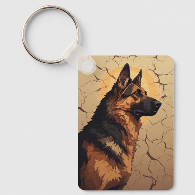 🐕 German Shepherd Decor For Dog Owners 🐕 Key Ring (Front)