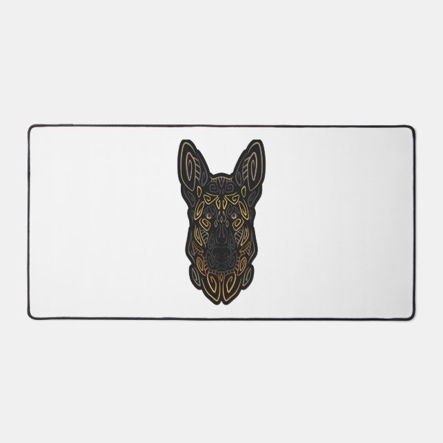 German Shepherd Design German Shepherd Gifts Dog O Desk Mat (Front)
