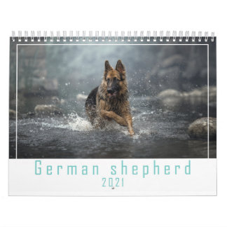 German shepherd dog 2021 calendar. calendar