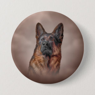 German Shepherd dog 7.5 Cm Round Badge