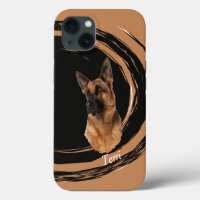 German Shepherd Dog Abstract Swirl Case-Mate iPhon
