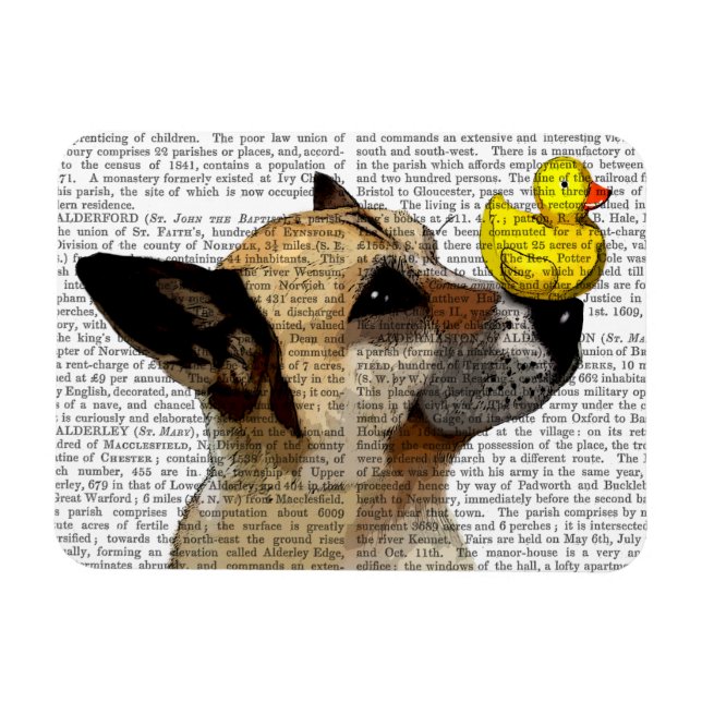 German Shepherd Dog and Duck Magnet (Horizontal)