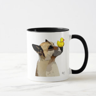 German Shepherd Dog and Duck Mug