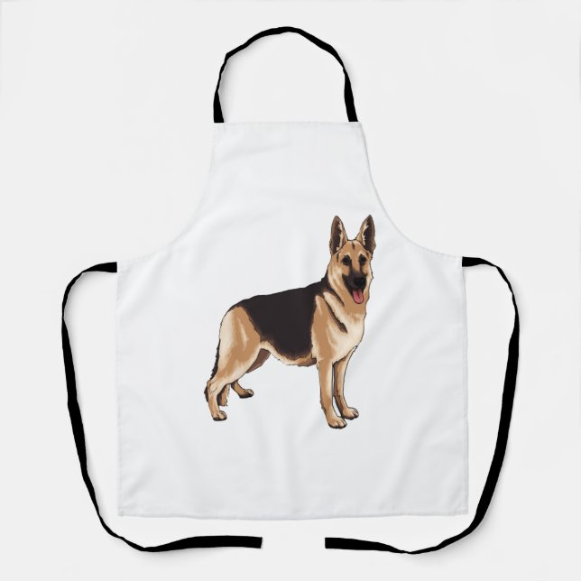 German shepherd dog  apron (Front)