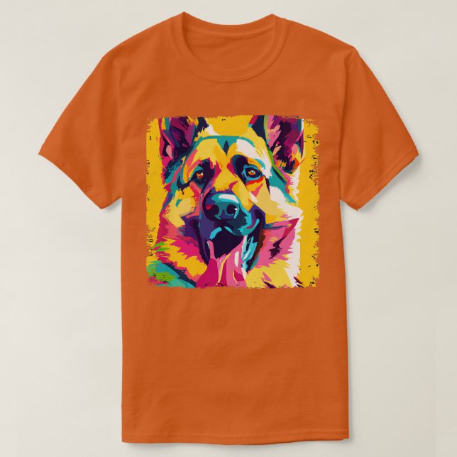German Shepherd Dog Art Dog Lover Gifts 3 T-Shirt (Design Front)