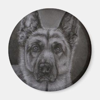 German Shepherd Dog Art - Noble Magnet