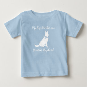 German Shepherd Dog Baby Shower Blue Boy Baby T-Shirt