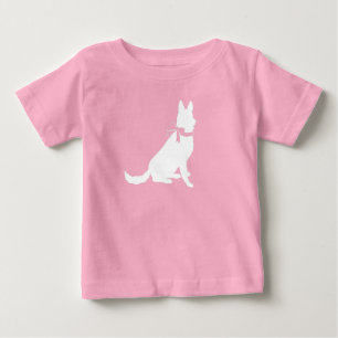 German Shepherd Dog Baby Shower Pink Girl T-Shirt