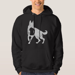 German Shepherd Dog Beer Drinking Man Woman Hoodie