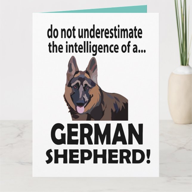 German Shepherd Dog Birthday German Shepherd Card (Front)