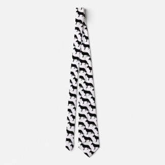 German Shepherd Dog black and white Tie