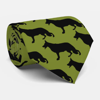 German Shepherd Dog black Tie