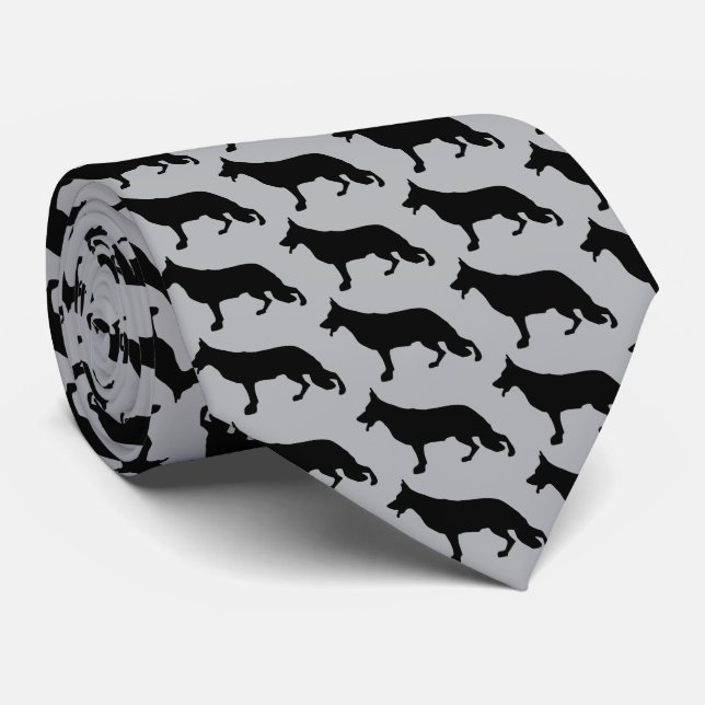 German Shepherd Dog black Tie (Rolled)