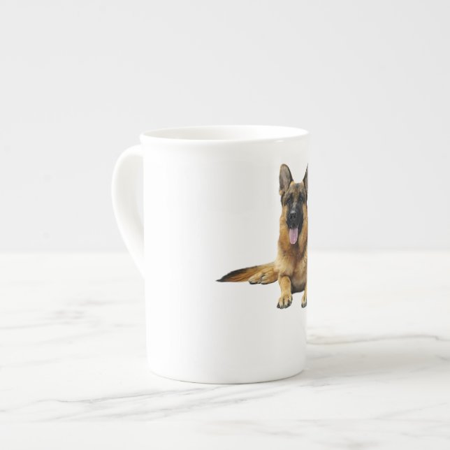 German Shepherd Dog Bone China Mug (Front Left)