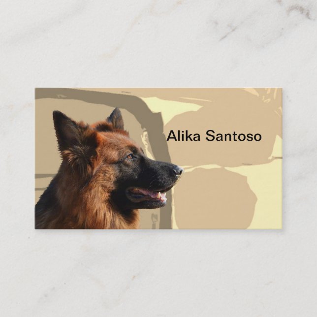 German Shepherd Dog Business Card (Front)