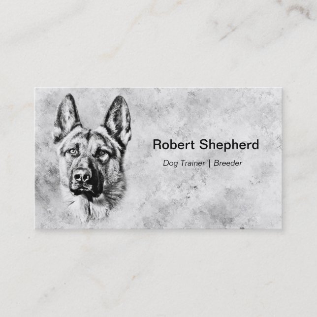 German Shepherd Dog Business Card (Front)