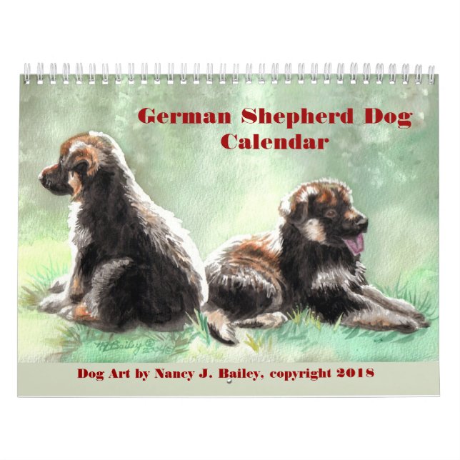 German Shepherd Dog Calendar (Cover)