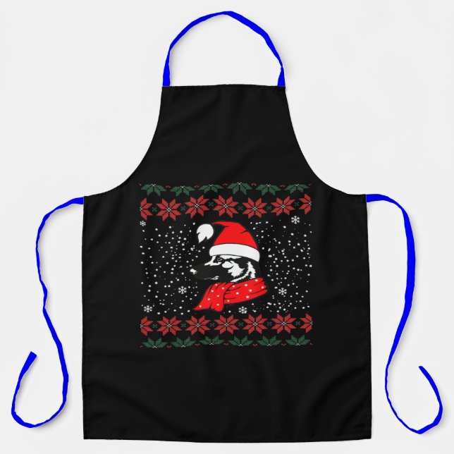 German Shepherd Dog Christmas Apron (Front)