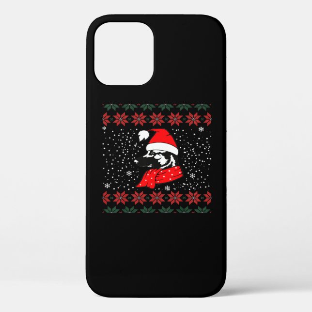German Shepherd Dog Christmas Case-Mate iPhone Case (Back)