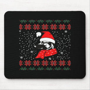 German Shepherd Dog Christmas Mouse Pad