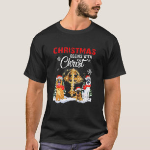 German Shepherd Dog Christmas T-Shirt