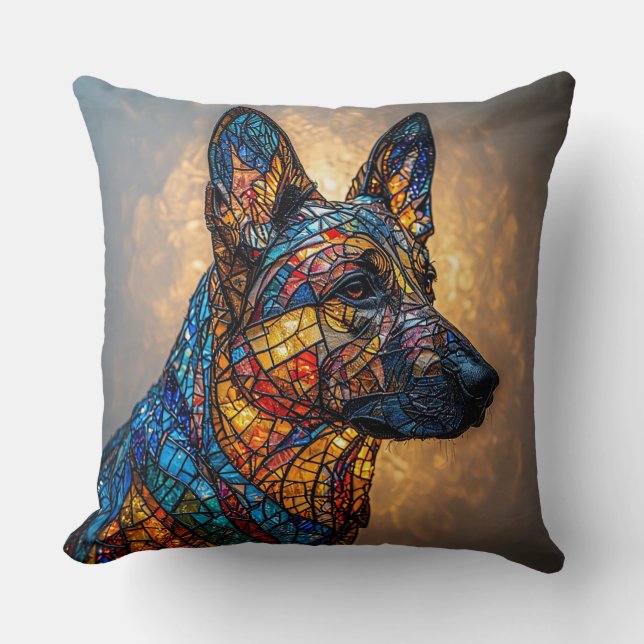 German Shepherd Dog Cushion (Front)