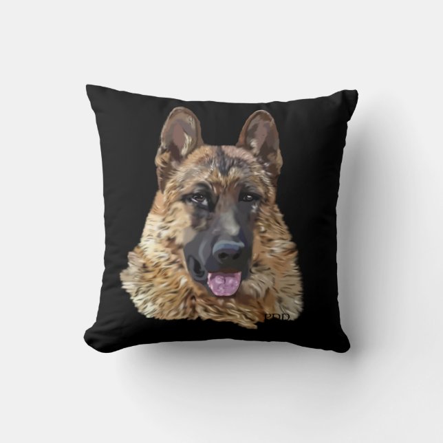 German Shepherd Dog Cushion (Front)