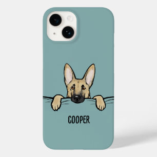 German Shepherd Dog Cute Personalized Case-Mate iPhone 14 Case