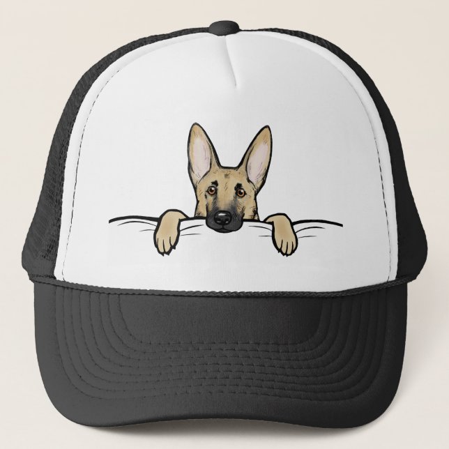 German Shepherd Dog Cute  Trucker Hat (Front)