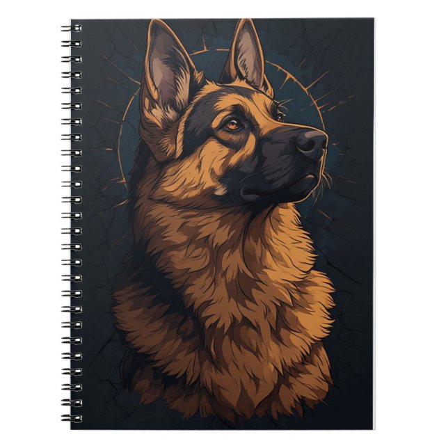 🦴 German Shepherd Dog Decor And Gifts 🦴 Notebook (Front)