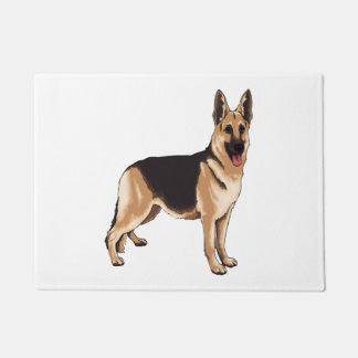 German shepherd dog doormat