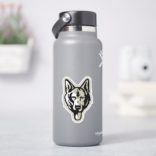 German Shepherd Dog Drawing  (HydroFlask)