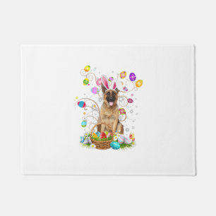 German Shepherd Dog Easter Egg Hunting Basket East Doormat