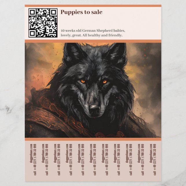 German Shepherd Dog Flyer  (Front)